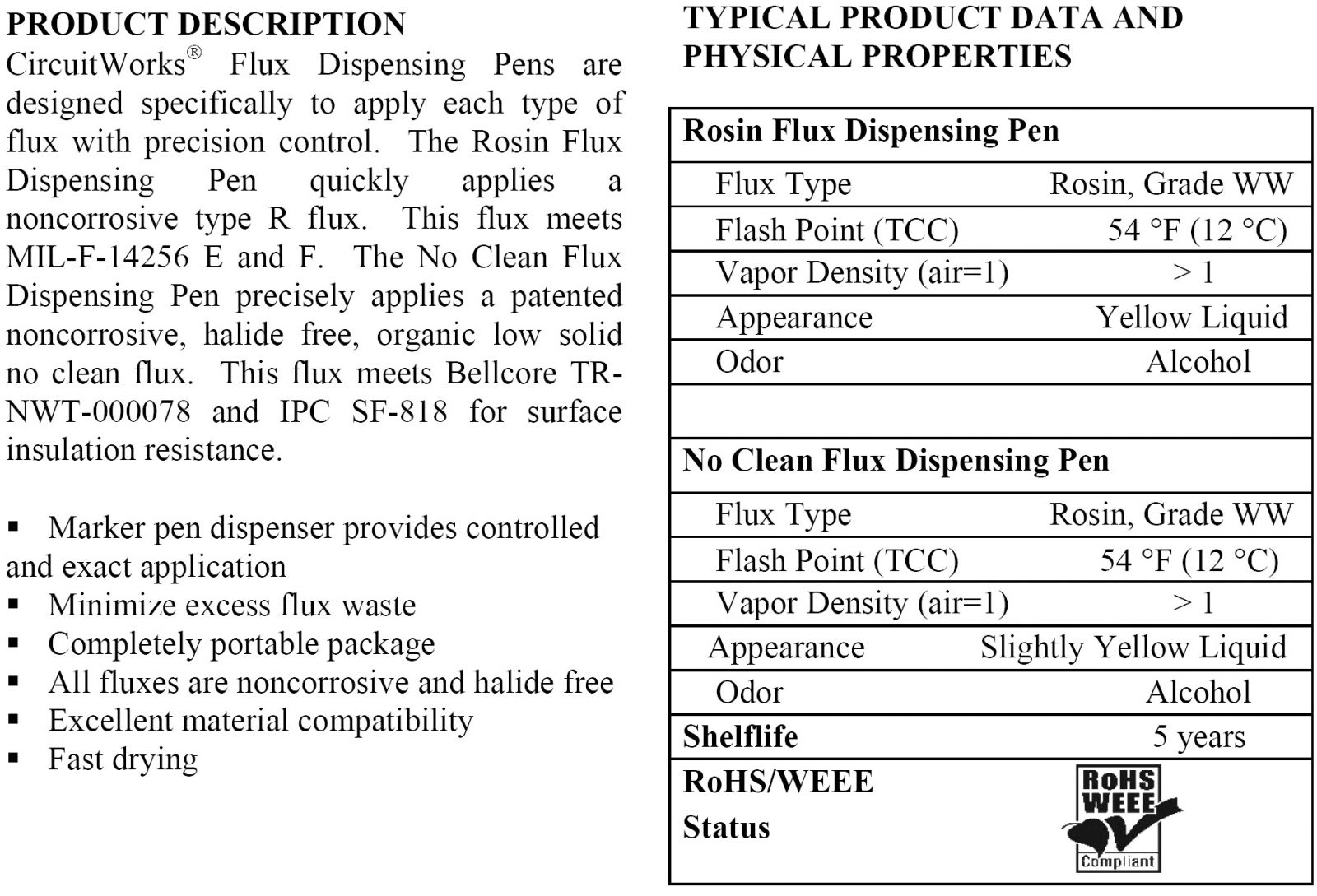 עט פלקס FLUX PEN CHEMTRONICS